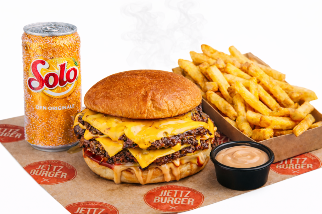 Cheese burger meal deal
